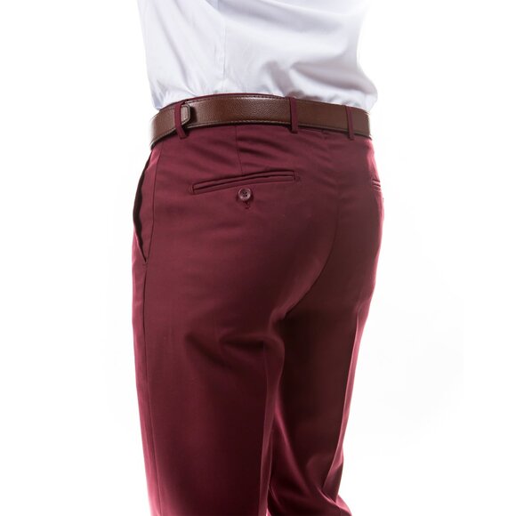 Azzuro Bold Mix 3-Pack of Men’s Dress Pants (Unhemmed/Open Bottom) - Picture 5 of 7